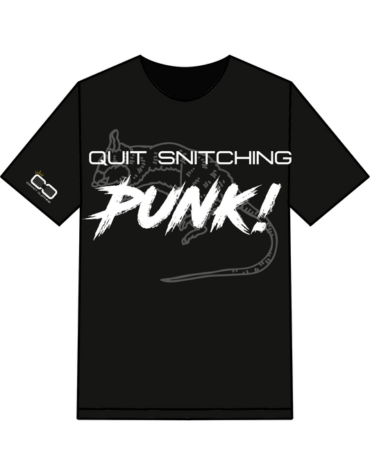 Quit Snitching Punk Graphic T-Shirt